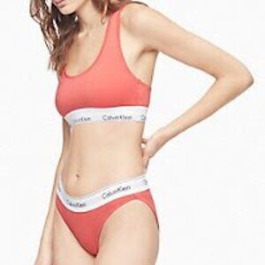Calvin Klein Modern Cotton Naturals Unlined Wireless Bralette Size M